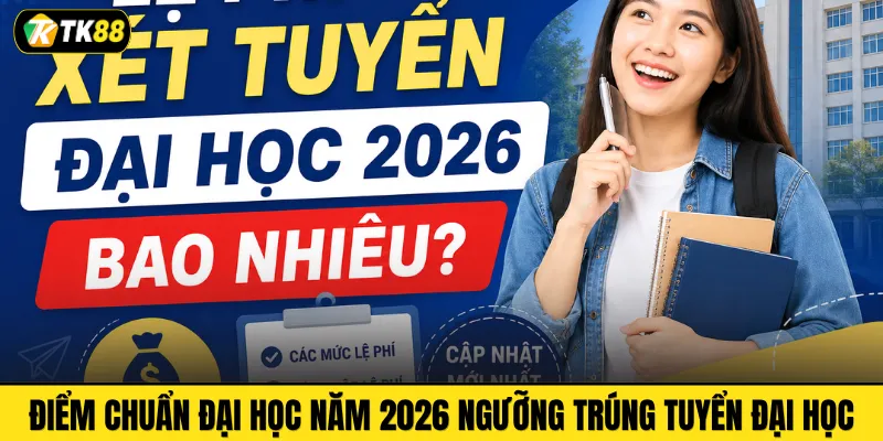 Điểm chuẩn đại học năm 2026 ngưỡng trúng tuyển đại học