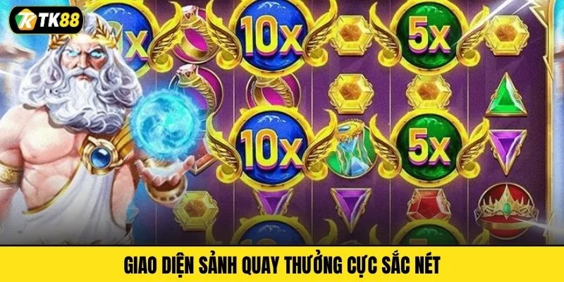 Giao diện sảnh quay thưởng cực sắc nét
